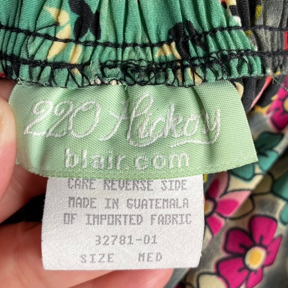 Vintage Patchwork Print Maxi Skirt - Picture 7 of 10